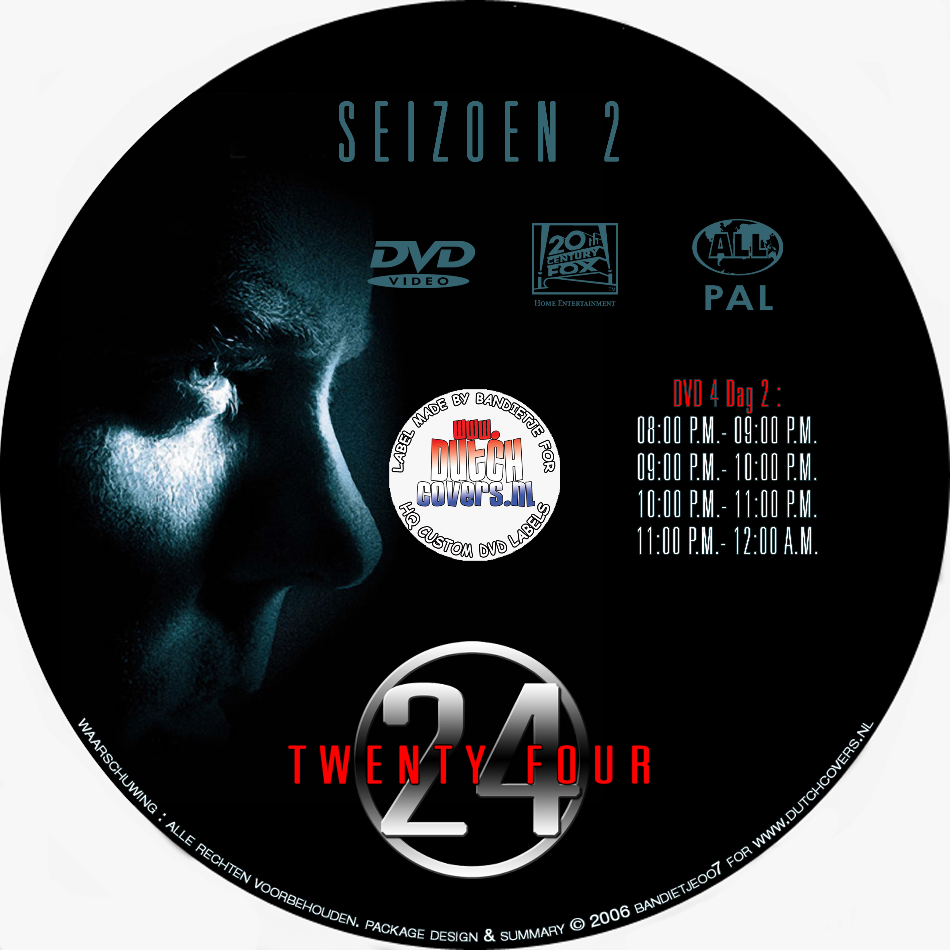 24 seizoen 2 disc 4 label