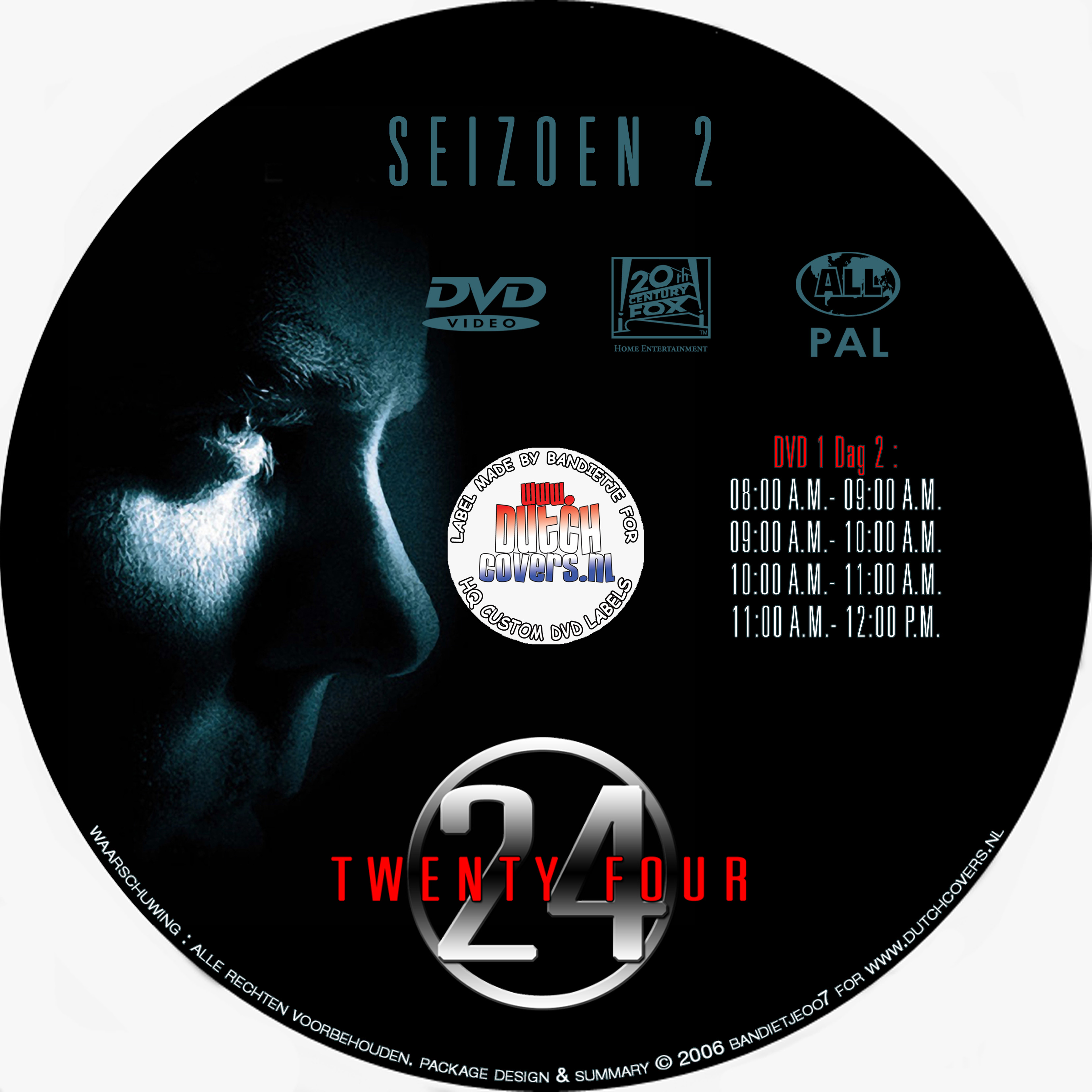 24 seizoen 2 disc 1 label