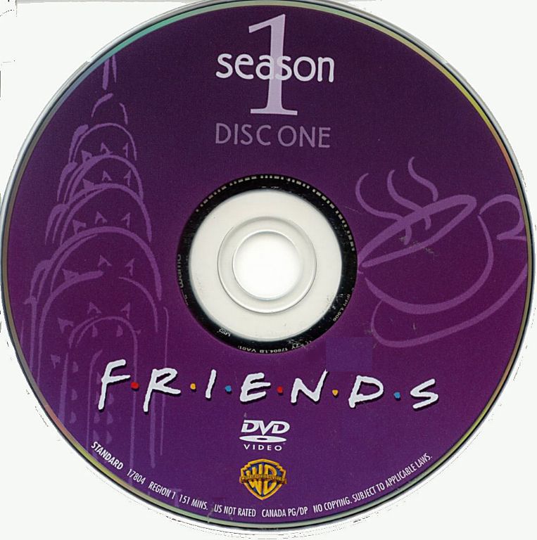 friends seizoen 1 disc 1 label