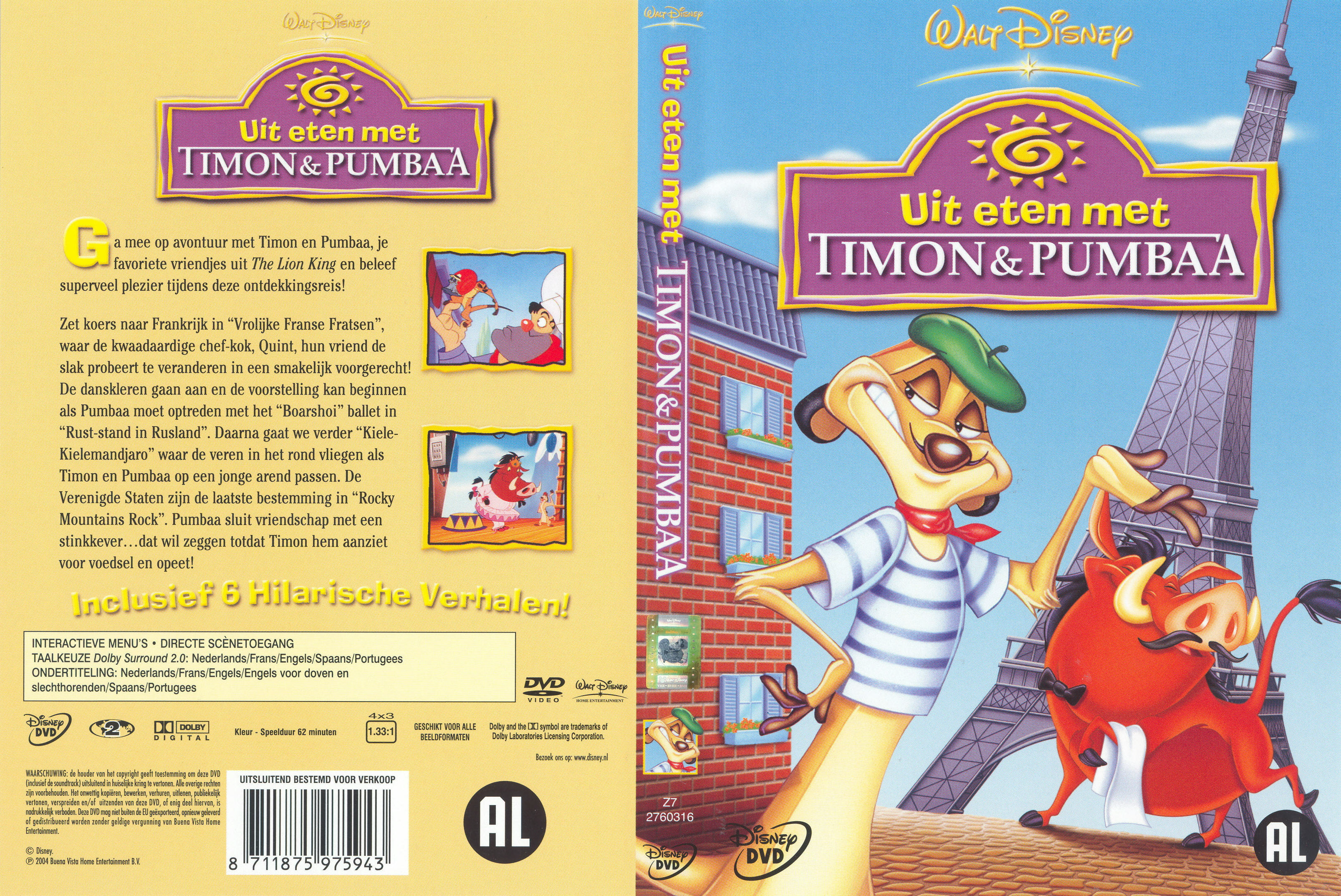 Disney Timon & Pumbaa Uit Eten - Cover