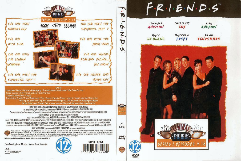 Friends Seizoen 2 dvd 3 en 4