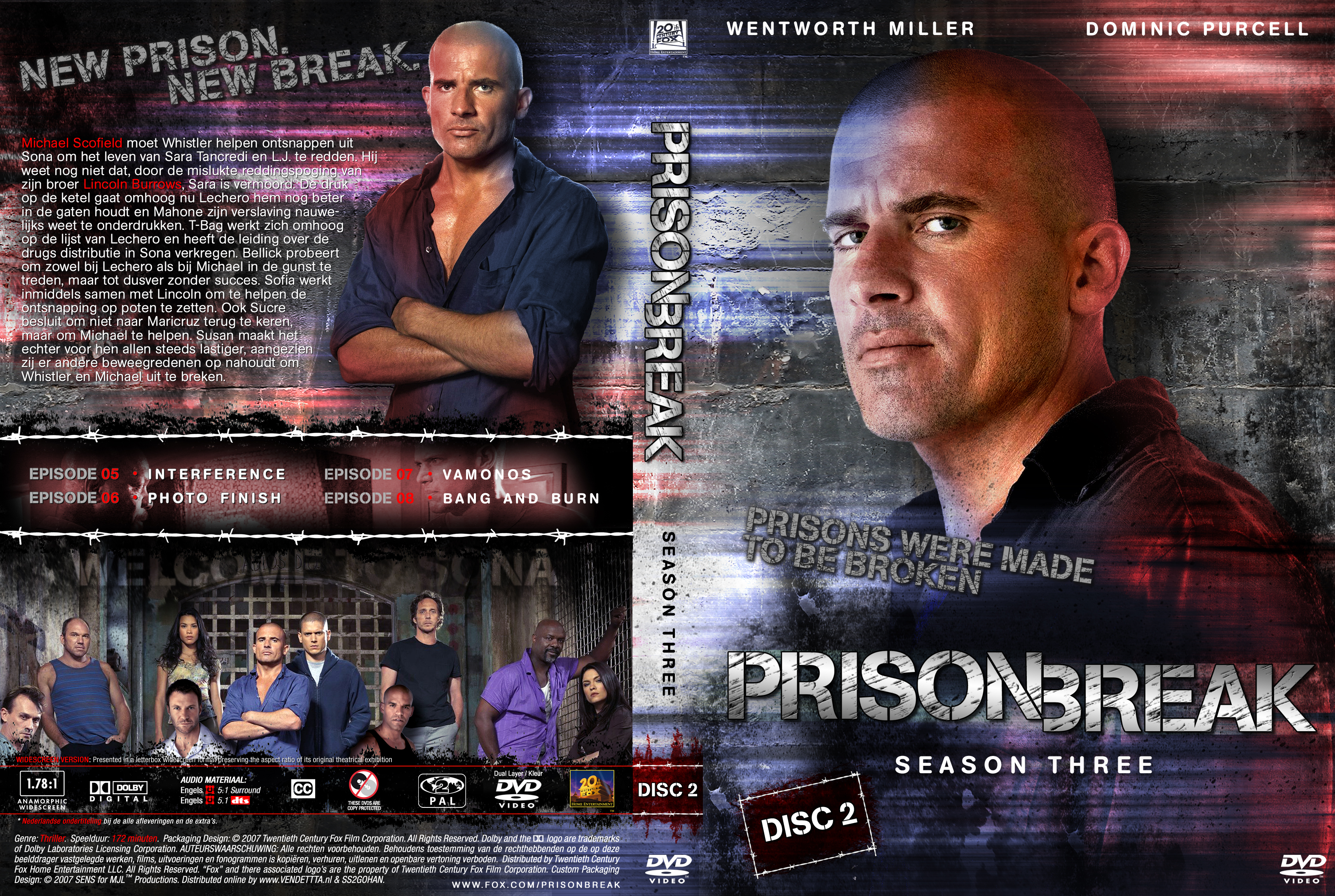 Prison Break Seizoen 3 dvd 2