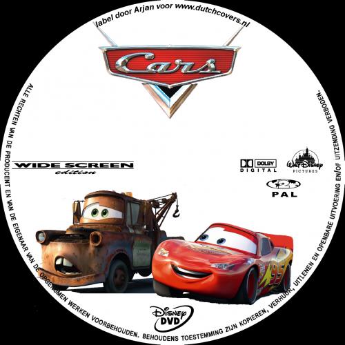 Cars versie 5 label