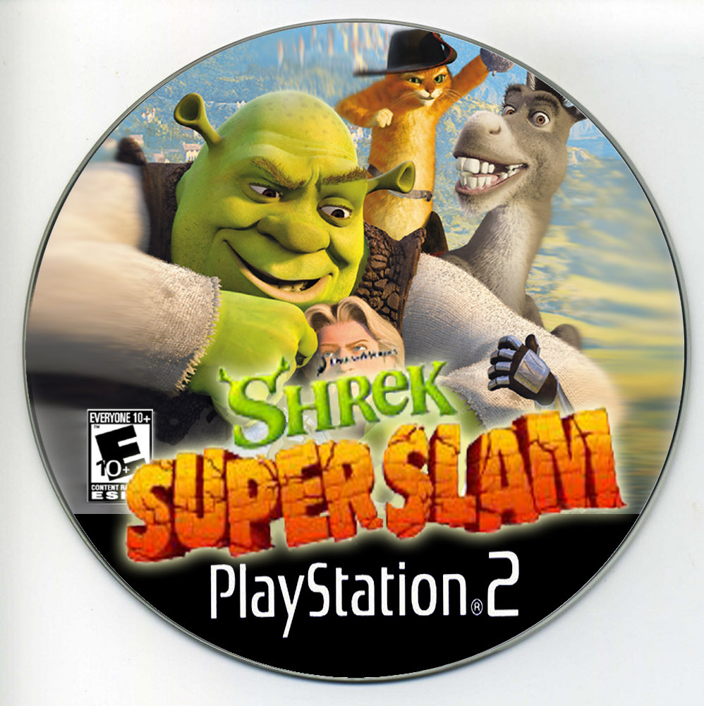 Shrek 2 label ps2