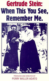 Gertrude Stein: When This You See, Remember Me (1970)